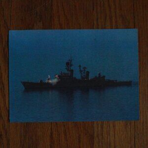 Vintage "USS Dewey" Naval Souvenir Postcard